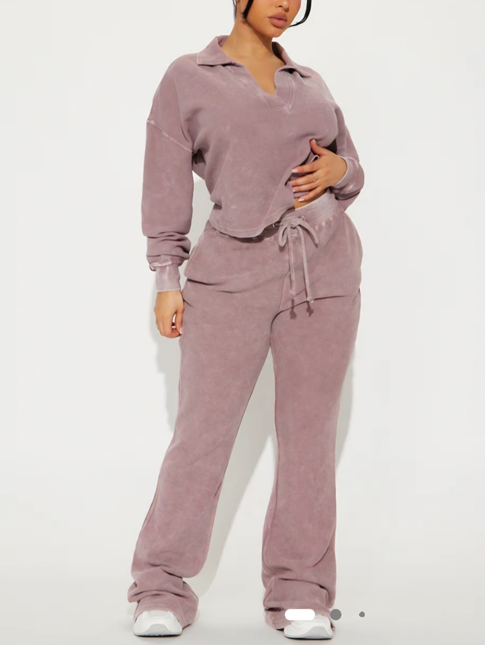 Fashion Nova Waffle Lounge Set Size 1x
